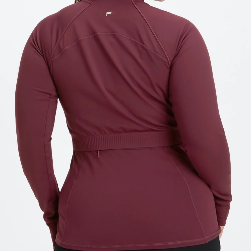 Fabletics Trinity Performance Jacket - Maroon - image 2